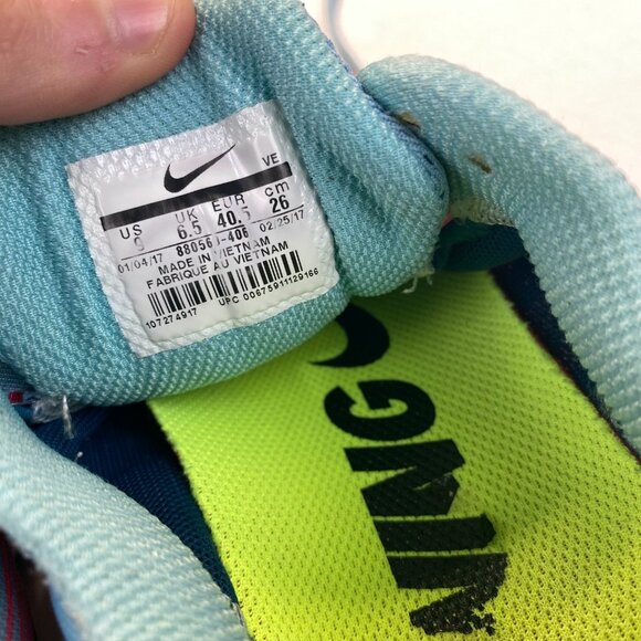 Nike Womens Air Zoom Pegasus 34 Blue Pink Running Shoes Sneakers Size 9,Athletic - Picture 12 of 12